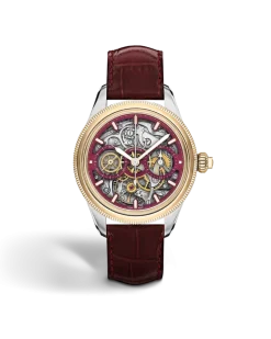 Minerva The Unveiled Secret Limited Edition - 58 Exemplare - Weinfarben - Rotgold - Stahl - MB136354 - Uhr