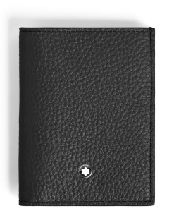 Mini Brieftasche 4 cc aus Grain Leder - Schwarz - Leder - MB222995 - Brieftaschen