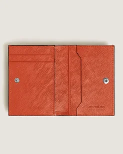 Mini Brieftasche 4 cc aus Sartorial Leder - Mandarine - Leder - MB221472 - Brieftaschen