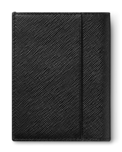 Mini Brieftasche 4 cc aus Sartorial Leder - Schwarz - Leder - MB130321 - Brieftaschen