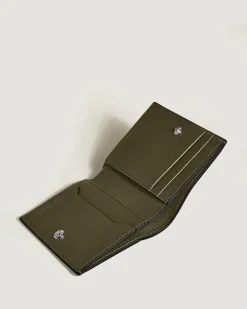 Mini Brieftasche 4 cc aus Sartorial Leder - Khaki - Leder - MB221508 - Brieftaschen