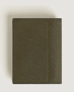 Mini Brieftasche 4 cc aus Sartorial Leder - Khaki - Leder - MB221508 - Brieftaschen