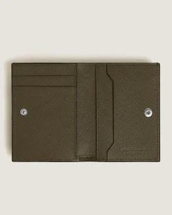Mini Brieftasche 4 cc aus Sartorial Leder - Khaki - Leder - MB221508 - Brieftaschen