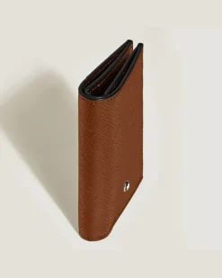 Mini Brieftasche 4 cc aus Sartorial Leder - Rehbraun - Leder - MB220383 - Brieftaschen