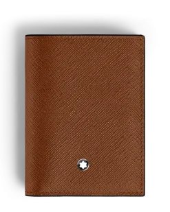 Mini Brieftasche 4 cc aus Sartorial Leder - Rehbraun - Leder - MB220383 - Brieftaschen
