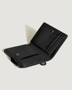 Mini Brieftasche Vertikal 6 cc aus Extreme Leder - Schwarz - Leder - MB199444 - Brieftaschen