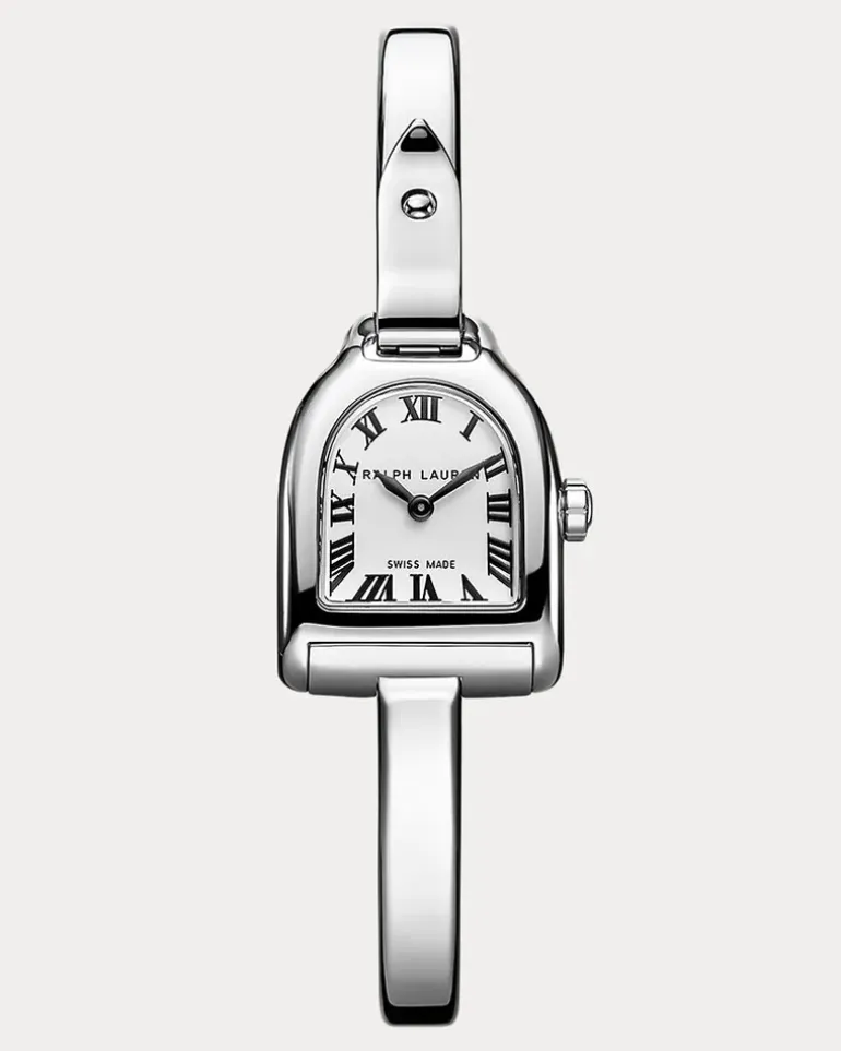 Mini-Edelstahluhr mit Armreif Grey