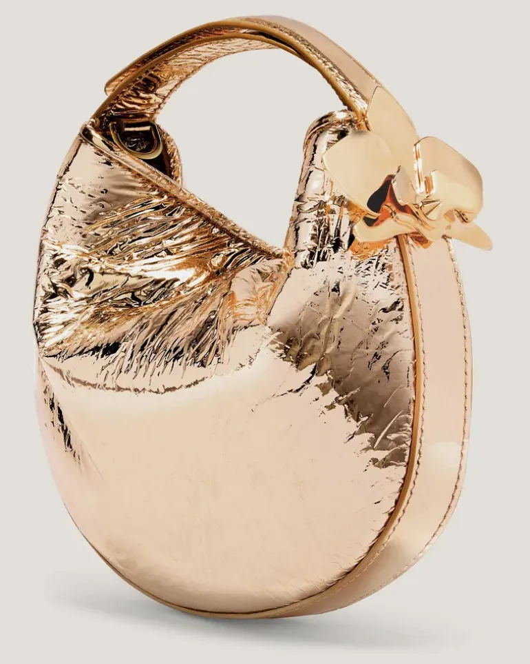 Mini laminated Fortune bag Gold