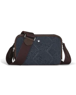 Mini Umhängetasche aus 4810 Denim - Blau - Stoff und Leder - MB221590 - Messenger Bags