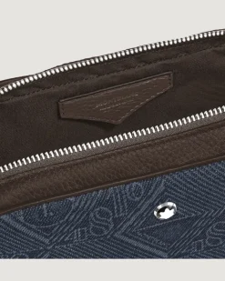 Mini Umhängetasche aus 4810 Denim - Blau - Stoff und Leder - MB221590 - Messenger Bags