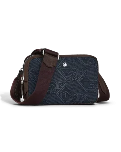 Mini Umhängetasche aus 4810 Denim - Blau - Stoff und Leder - MB221590 - Messenger Bags