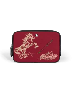 Mini-Umhängetasche Year of the Horse aus besticktem Gabardine - Stoff und Leder - MB222855 - Messenger Bags