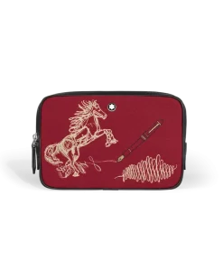 Mini-Umhängetasche Year of the Horse aus besticktem Gabardine - Stoff und Leder - MB222855 - Messenger Bags