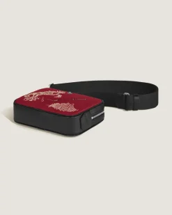 Mini-Umhängetasche Year of the Horse aus besticktem Gabardine - Stoff und Leder - MB222855 - Messenger Bags