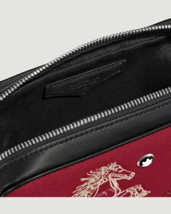 Mini-Umhängetasche Year of the Horse aus besticktem Gabardine - Stoff und Leder - MB222855 - Messenger Bags