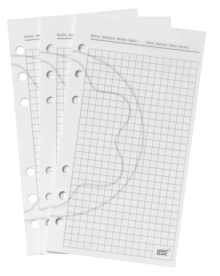 Mittelgroße Blätter, Kariert - MB3026 - Papier Refills
