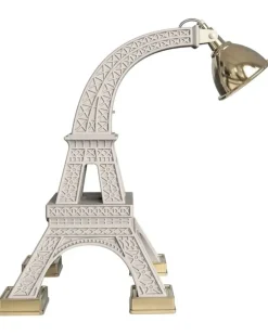 Mittelgroße Lampe mit Eiffelturmform - Weiß