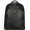 Mittelgroßer Rucksack mit 3 Fächern aus Extreme Leder - Schwarz - Leder - MB199847 - Rucksäcke