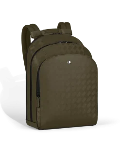 Mittelgroßer Rucksack mit 3 Fächern aus Extreme Leder - Khaki - Leder - MB221594 - Rucksäcke