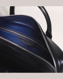 Mittelgroße Schreibmappe aus Meisterstück Leder - Schwarz - Leder - MB129664 - Dokumententaschen