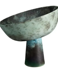 Mittelgroße Terra Schale aus Porzellan - Schwarz