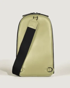 Mittelgroße Umhängetasche aus Extreme Leder - Mandel - Leder - MB221600 - Sling Bags