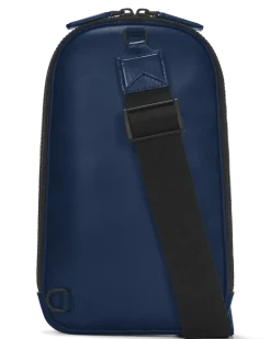 Mittelgroße Umhängetasche aus Extreme Leder - Tintenblau - Leder - MB198051 - Sling Bags