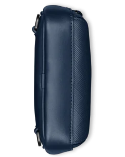 Mittelgroße Umhängetasche aus Extreme Leder - Tintenblau - Leder - MB198051 - Sling Bags