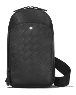Mittelgroße Umhängetasche aus Extreme Leder - Schwarz - Leder - MB129971 - Sling Bags