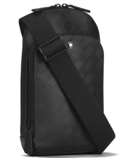 Mittelgroße Umhängetasche aus Extreme Leder - Schwarz - Leder - MB129971 - Sling Bags