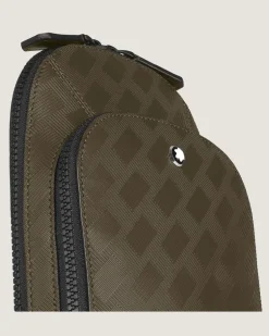 Mittelgroße Umhängetasche aus Extreme Leder - Khaki - Leder - MB221602 - Sling Bags