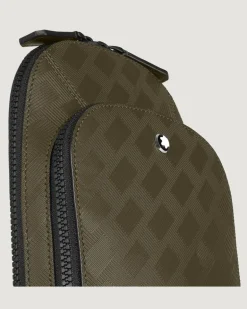 Mittelgroße Umhängetasche aus Extreme Leder - Khaki - Leder - MB221602 - Sling Bags