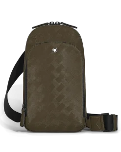 Mittelgroße Umhängetasche aus Extreme Leder - Khaki - Leder - MB221602 - Sling Bags
