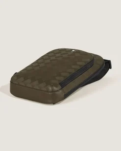 Mittelgroße Umhängetasche aus Extreme Leder - Khaki - Leder - MB221602 - Sling Bags
