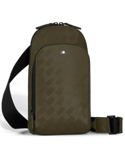 Mittelgroße Umhängetasche aus Extreme Leder - Khaki - Leder - MB221602 - Sling Bags