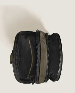 Mittelgroße Umhängetasche aus Extreme Leder - Khaki - Leder - MB221602 - Sling Bags