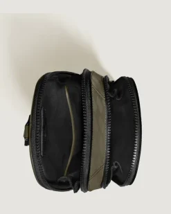 Mittelgroße Umhängetasche aus Extreme Leder - Khaki - Leder - MB221602 - Sling Bags