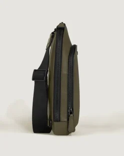 Mittelgroße Umhängetasche aus Extreme Leder - Khaki - Leder - MB221602 - Sling Bags