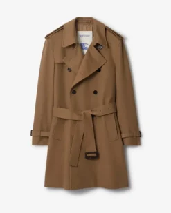 Mittellanger Kaschmir-Trenchcoat „Hastings“ , Size Camel-Beige