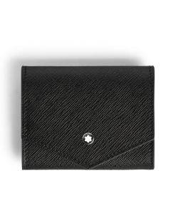 Münzbörse Montblanc Envelope - Schwarz - Leder - MB220347 - Münzbörsen