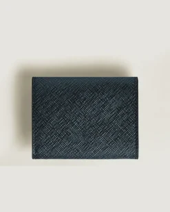Münzbörse Montblanc Envelope - Tweed-Blau - Leder - MB220348 - Münzbörsen