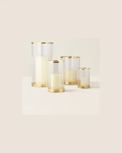 Modernes Mini-Windlicht Gold