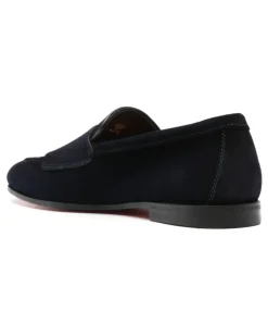 Monk-Schuhe aus Wildleder - Blau