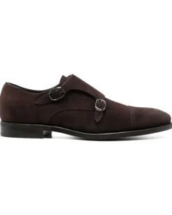 Monk-Schuhe aus Wildleder - Braun