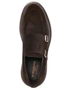 Monk-Schuhe aus Wildleder - Braun