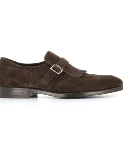 Monk-Schuhe aus Wildleder - Braun
