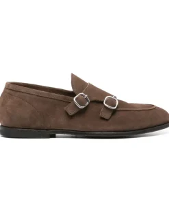 Monk-Schuhe aus Wildleder - Braun