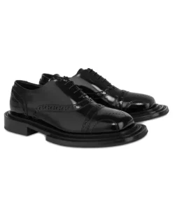 Monk-Schuhe mit Budapestermuster - Schwarz