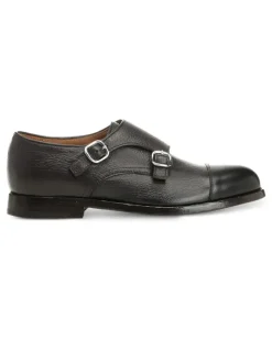 Monk-Schuhe mit Doppelriemen - Braun