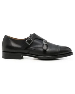 Monk-Schuhe mit Doppelschnalle - Schwarz